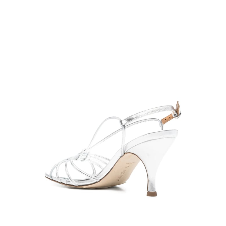 slingback sandals solange silver by Selfnex