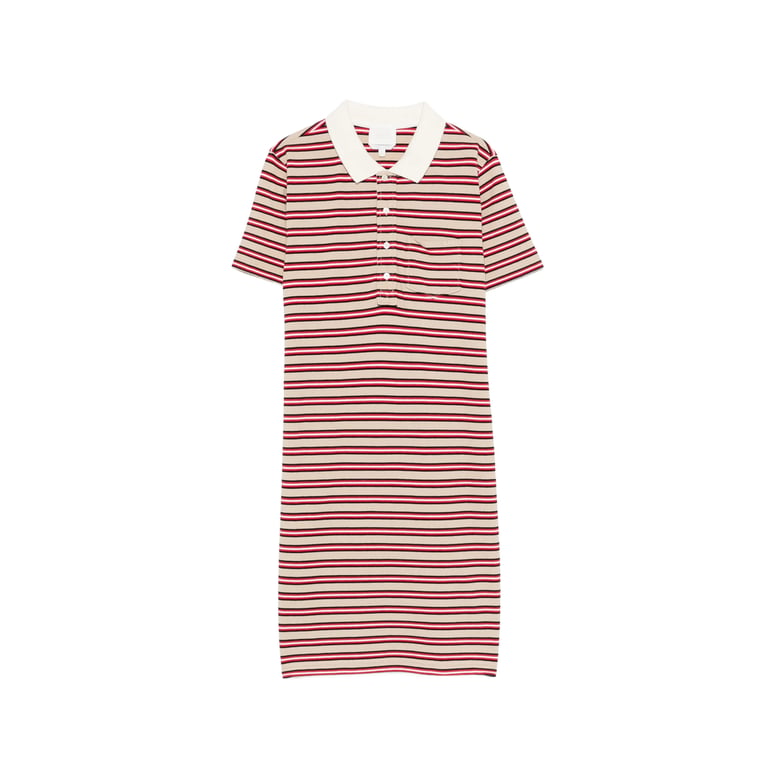 dress cotton neutrals/red by Selfnex