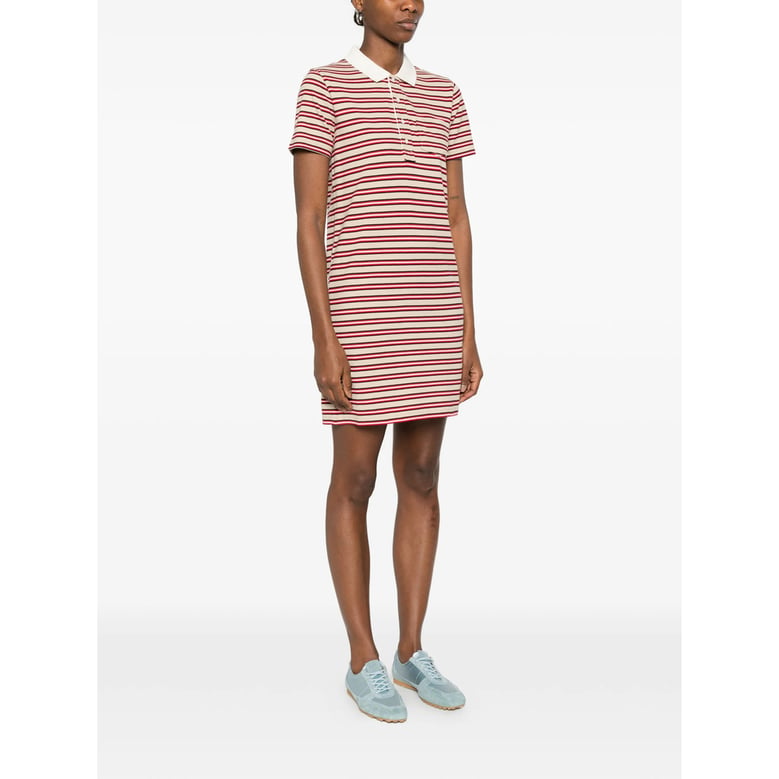 dress cotton neutrals/red by Selfnex