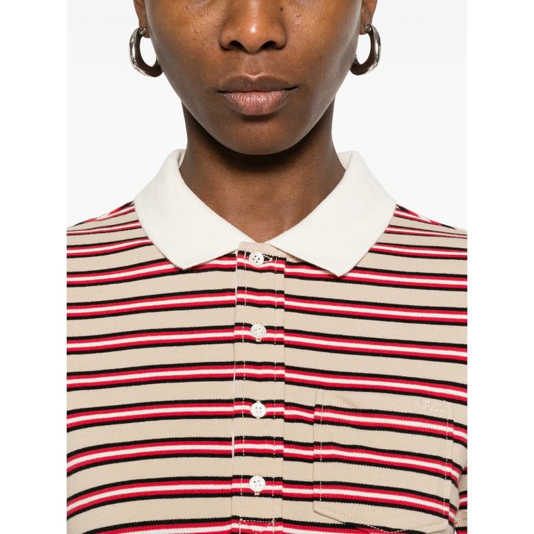 dress cotton neutrals/red by Selfnex