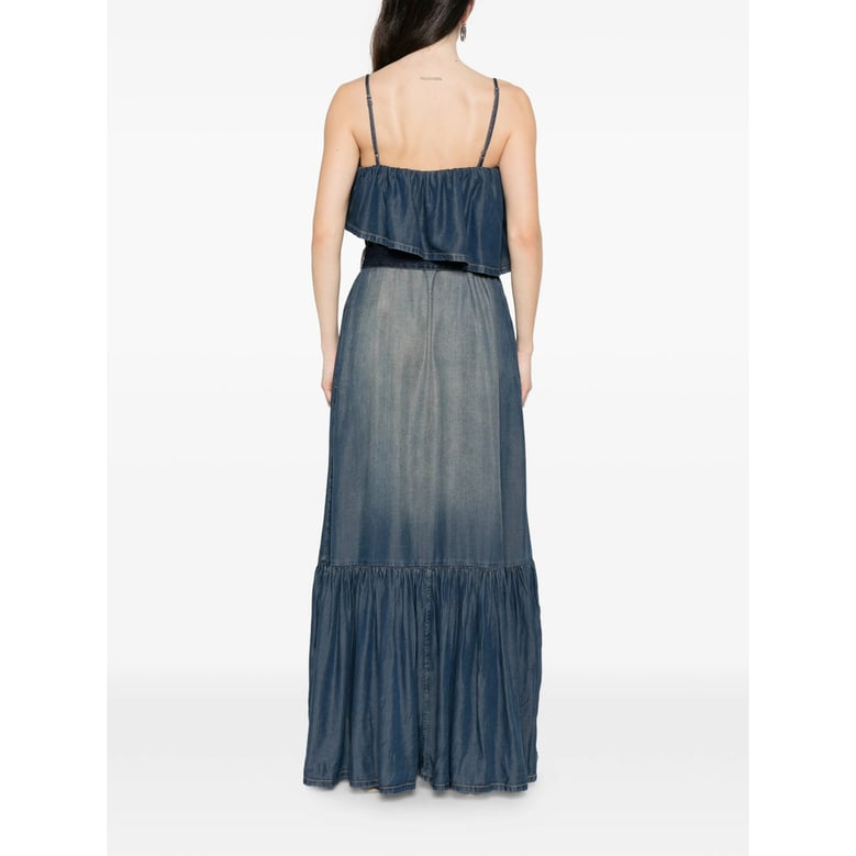 dress blue cotton by Selfnex