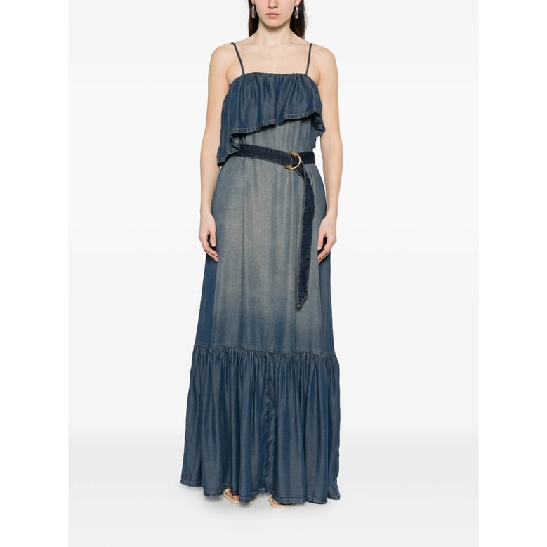dress blue cotton by Selfnex