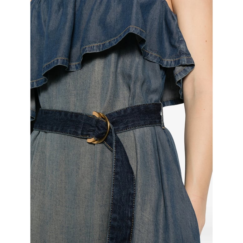 dress blue cotton by Selfnex