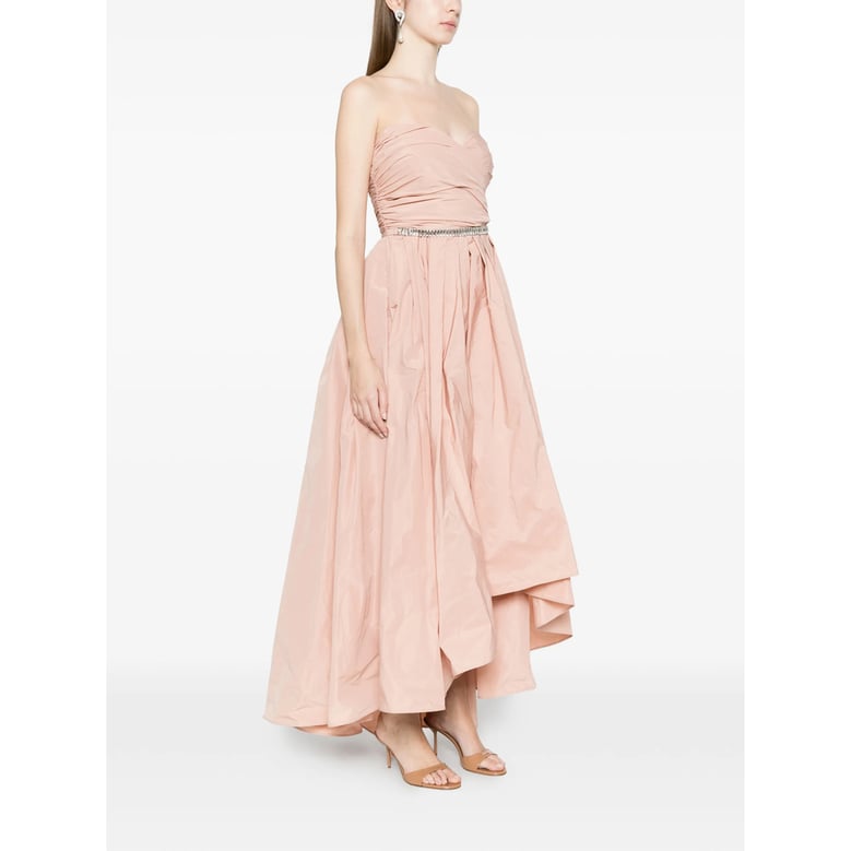 dress strapless pink by Selfnex
