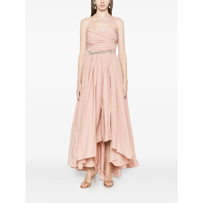 dress strapless pink by Selfnex