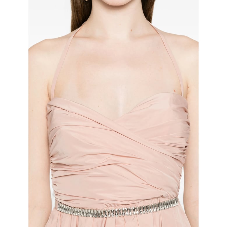 dress strapless pink by Selfnex