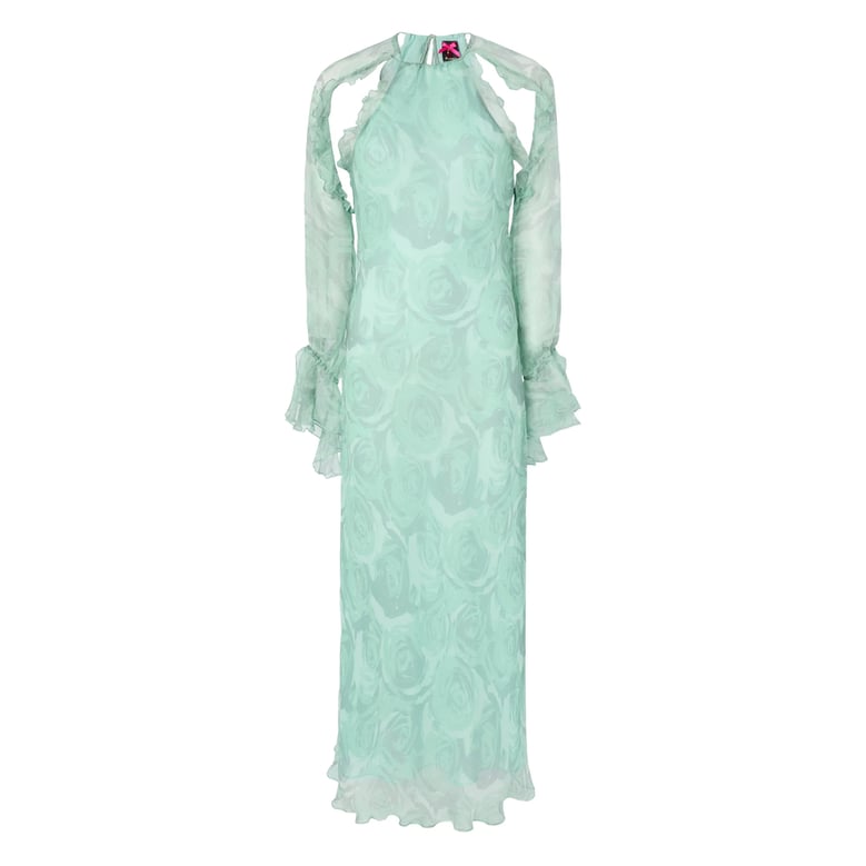 floral print dress with cut-out detailing by Selfnex