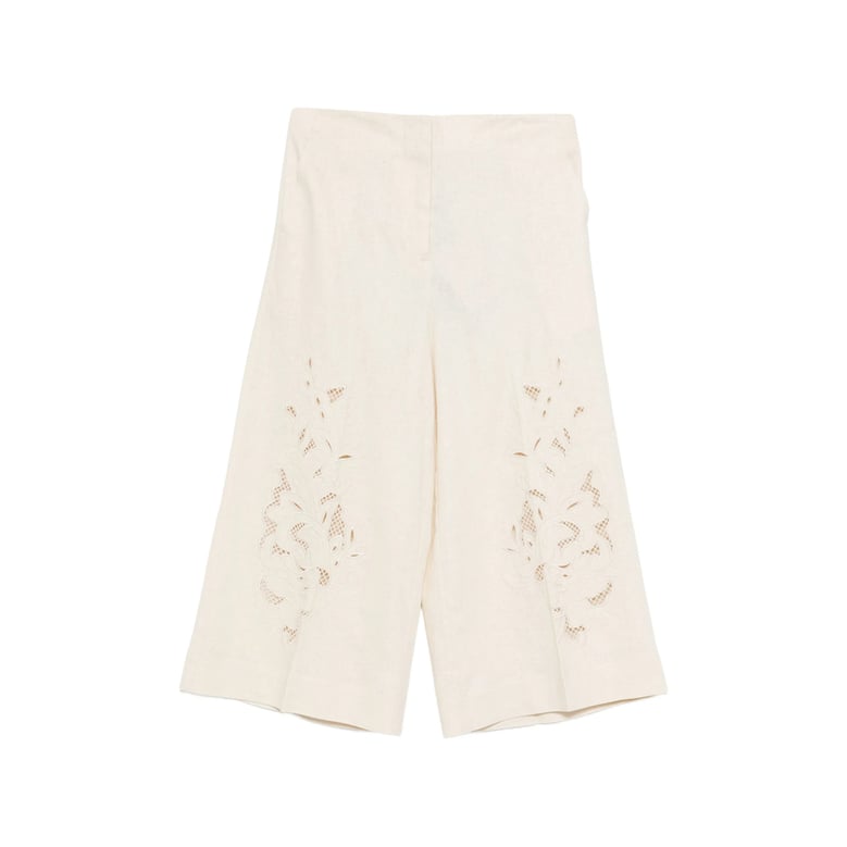 cropped trousers neutrals by Selfnex