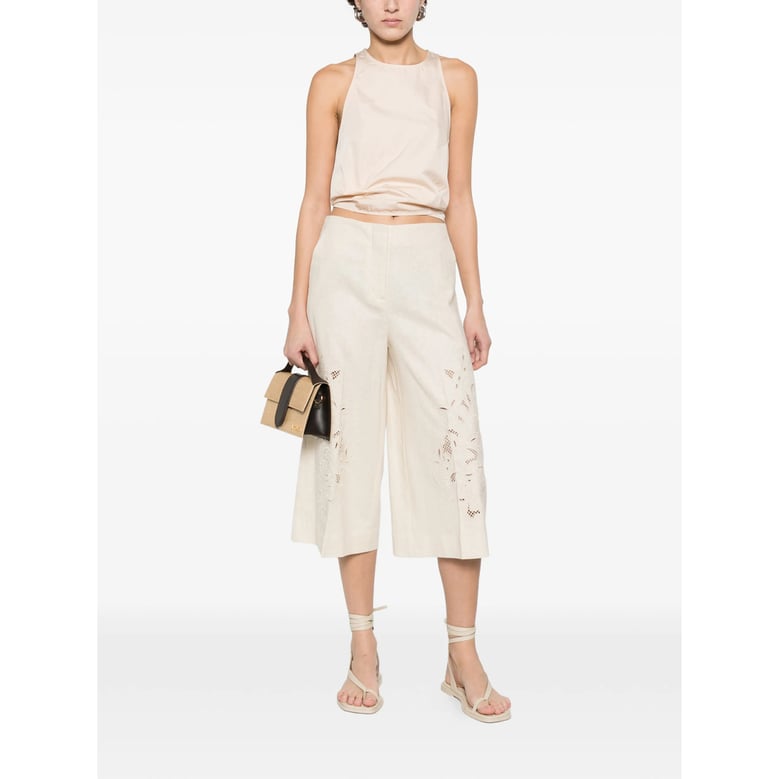 cropped trousers neutrals by Selfnex