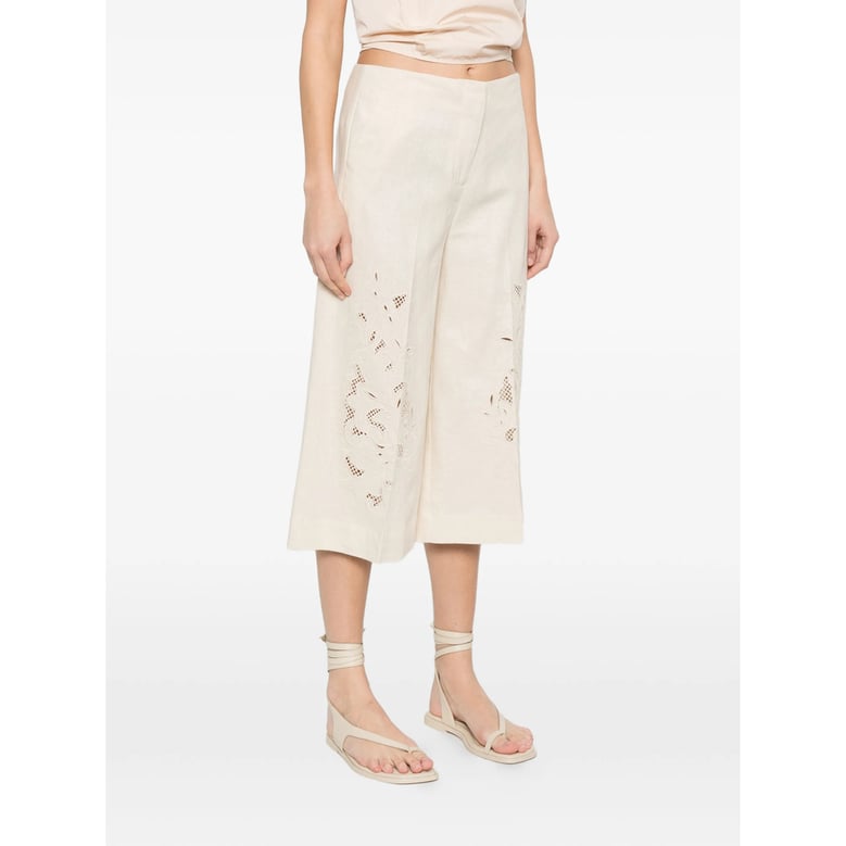 cropped trousers neutrals by Selfnex