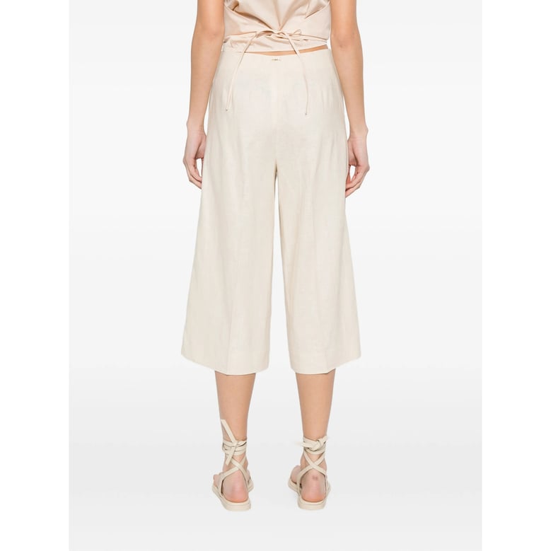 cropped trousers neutrals by Selfnex