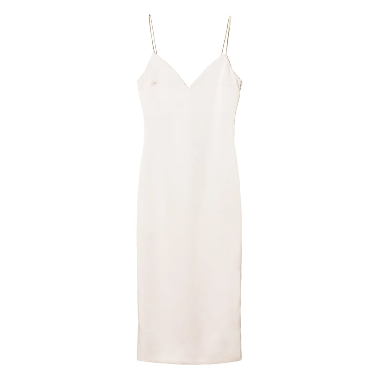 dress spaghetti-strap v-neck pink by Selfnex