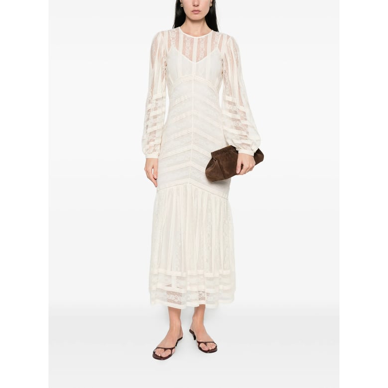 dress sleeveless floral neutrals by Selfnex
