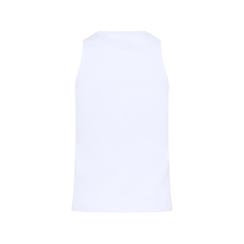sleeveless tank top white by Selfnex