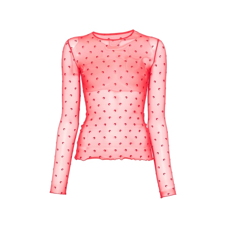 sweater moon print red by Selfnex
