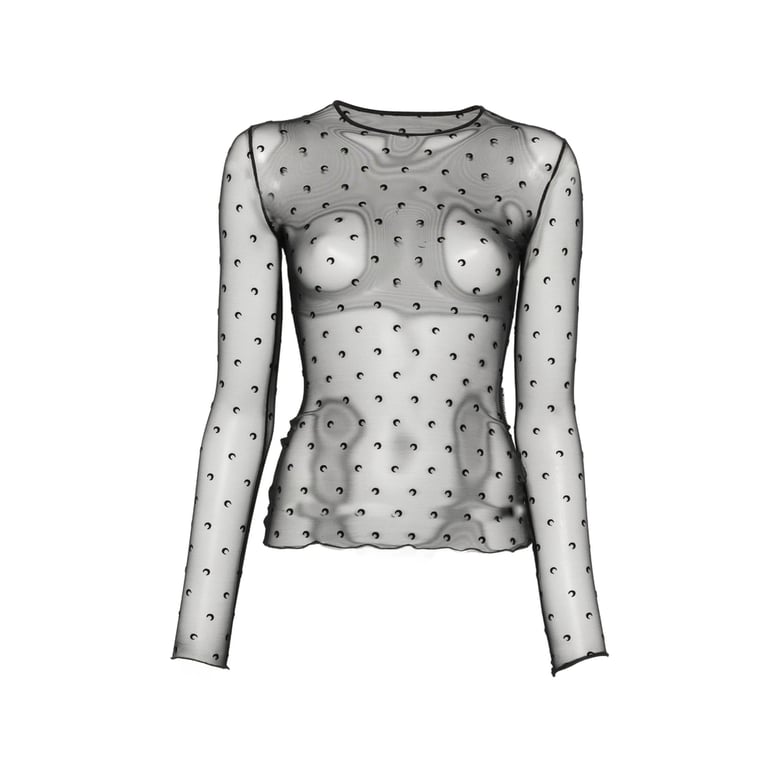 sweater moon print black by Selfnex