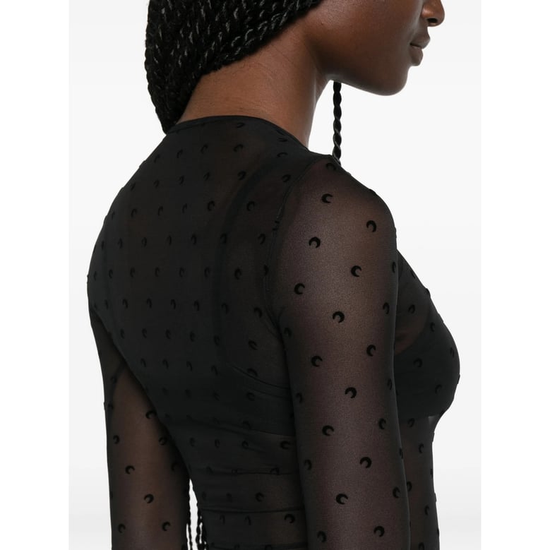 sweater moon print black by Selfnex
