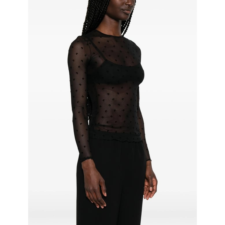 sweater moon print black by Selfnex