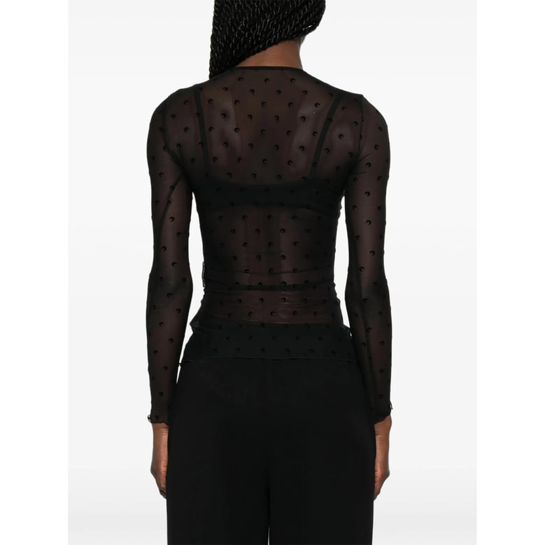 sweater moon print black by Selfnex