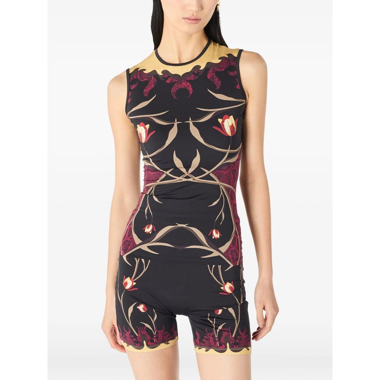 sleeveless top black by Selfnex