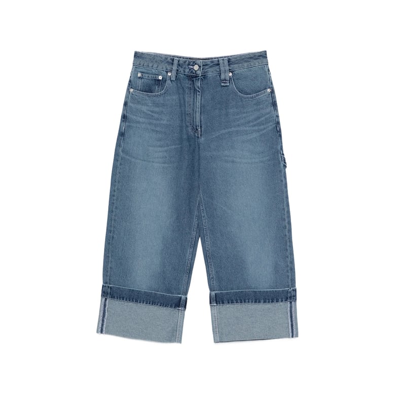 straight-leg jeans blue by Selfnex