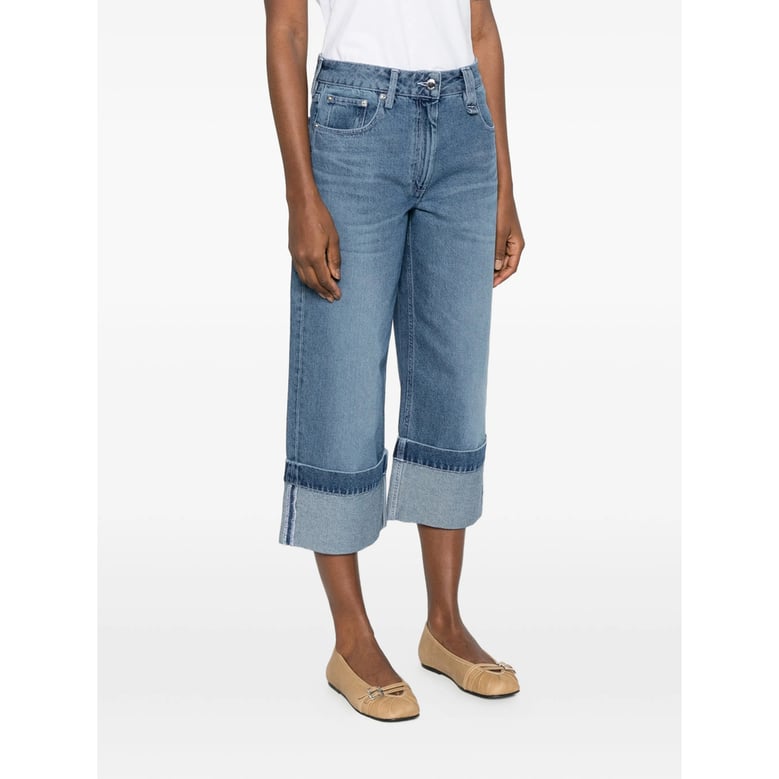 straight-leg jeans blue by Selfnex