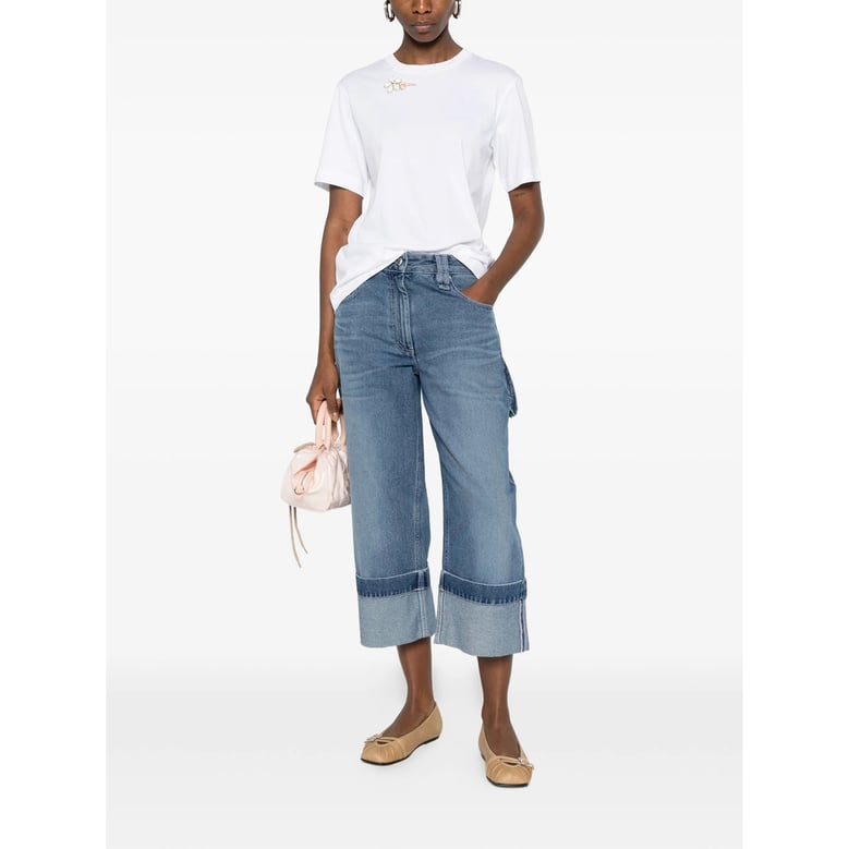 straight-leg jeans blue by Selfnex