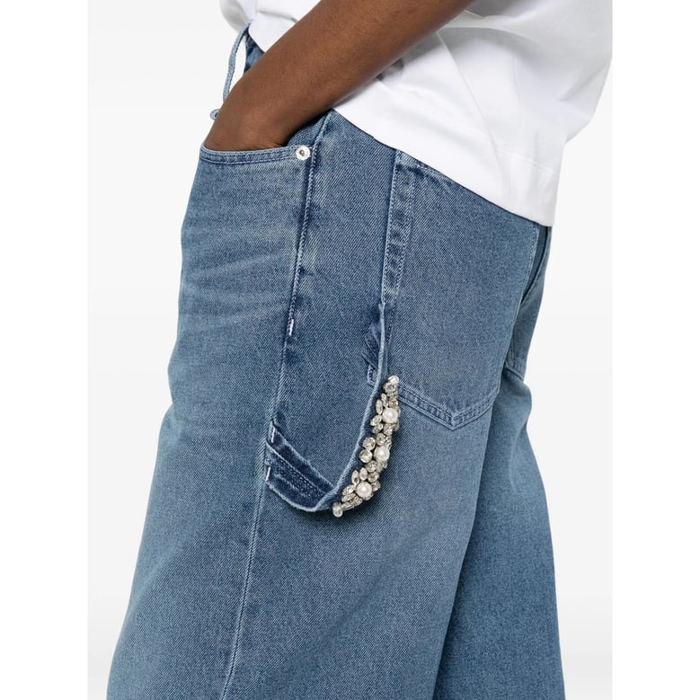 straight-leg jeans blue by Selfnex