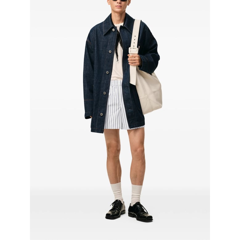 bermuda shorts white/blue by Selfnex