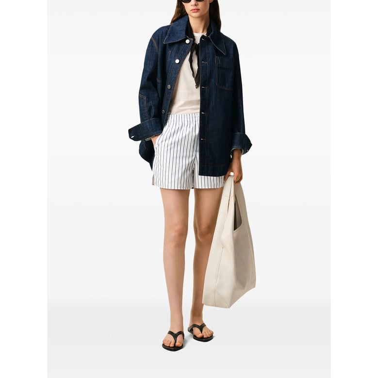 bermuda shorts white/blue by Selfnex