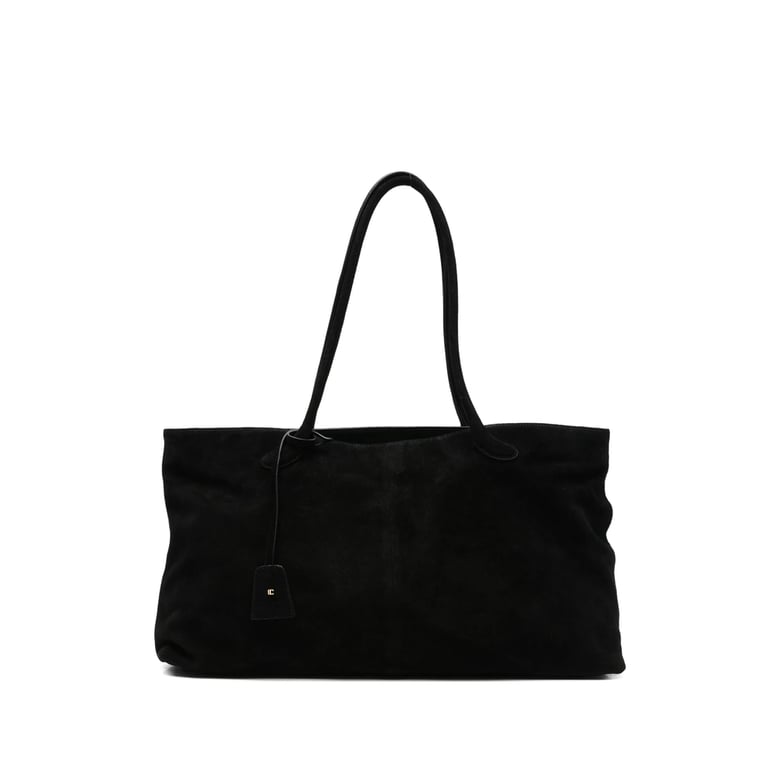 shoulder bag black suede by Selfnex