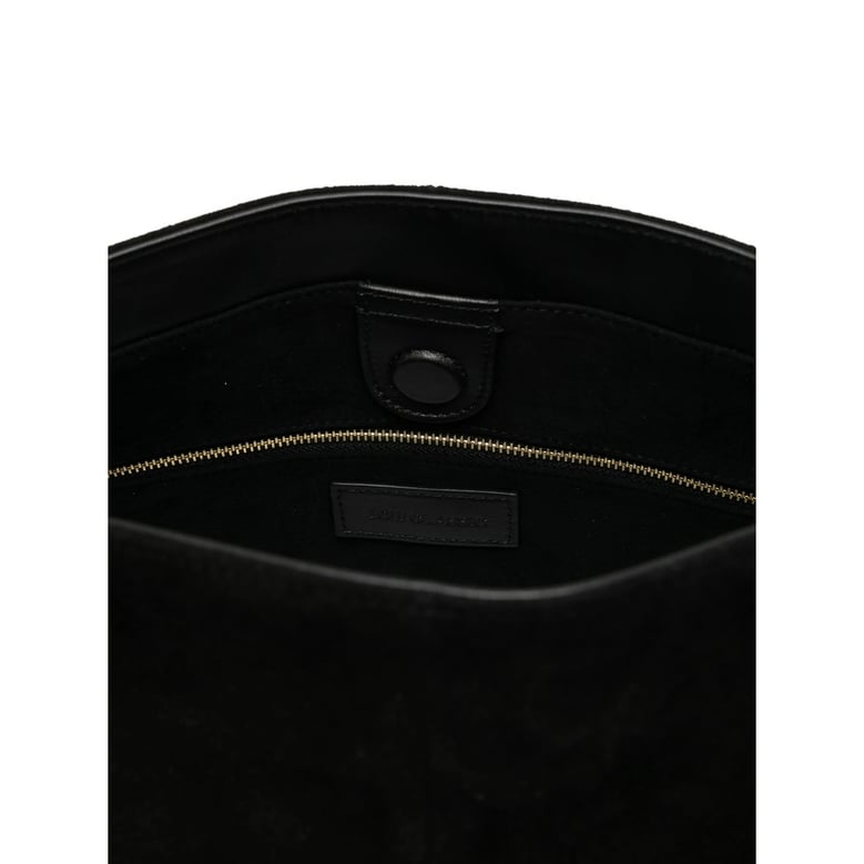 shoulder bag black suede by Selfnex