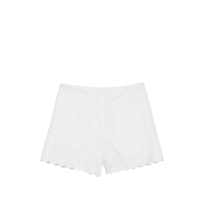 short shorts white cotton by Selfnex
