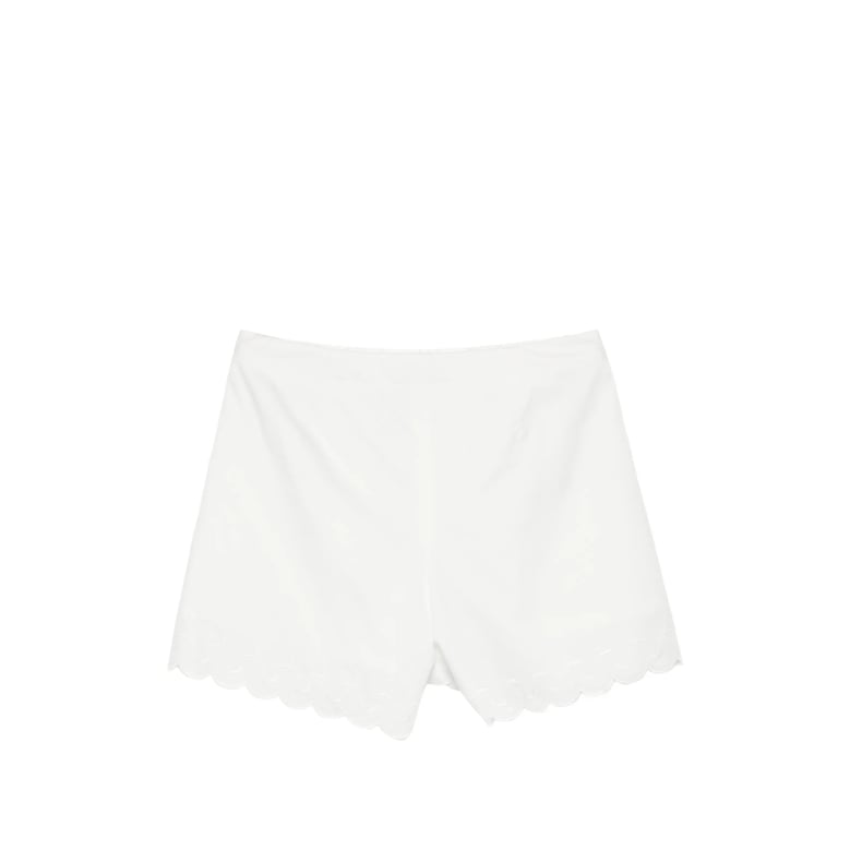 short shorts white cotton by Selfnex