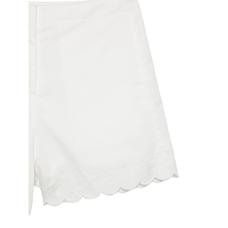 short shorts white cotton by Selfnex
