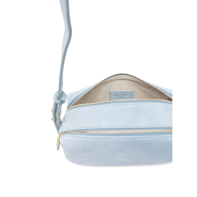 light blue double zip bag by Selfnex