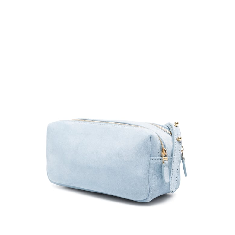 light blue double zip bag by Selfnex