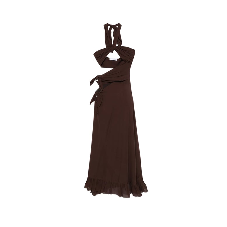 dress with ruffled hem by Selfnex