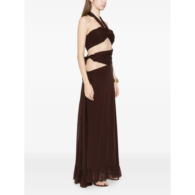 dress with ruffled hem by Selfnex