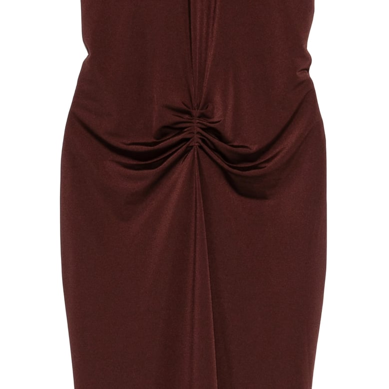 halterneck dress with gathered detail by Selfnex