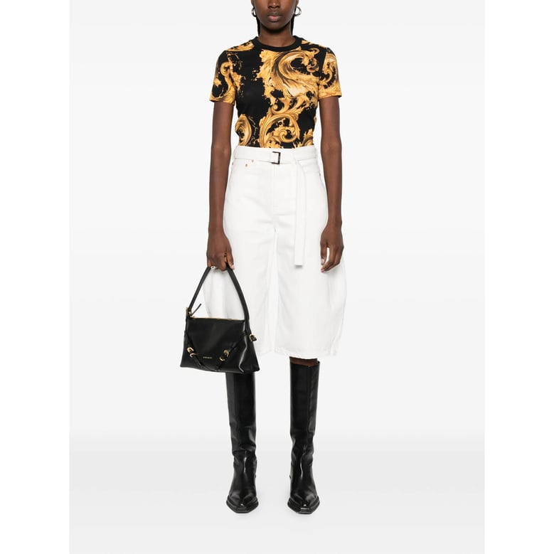 t-shirt baroque print black/gold by Selfnex