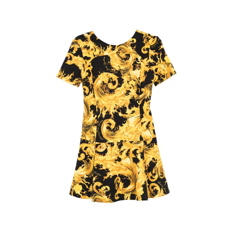 baroque print a-line dress by Selfnex
