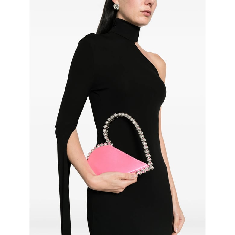 clutch bag pink crystal embellished by Selfnex