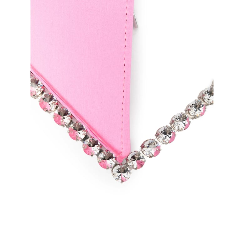 clutch bag pink crystal embellished by Selfnex