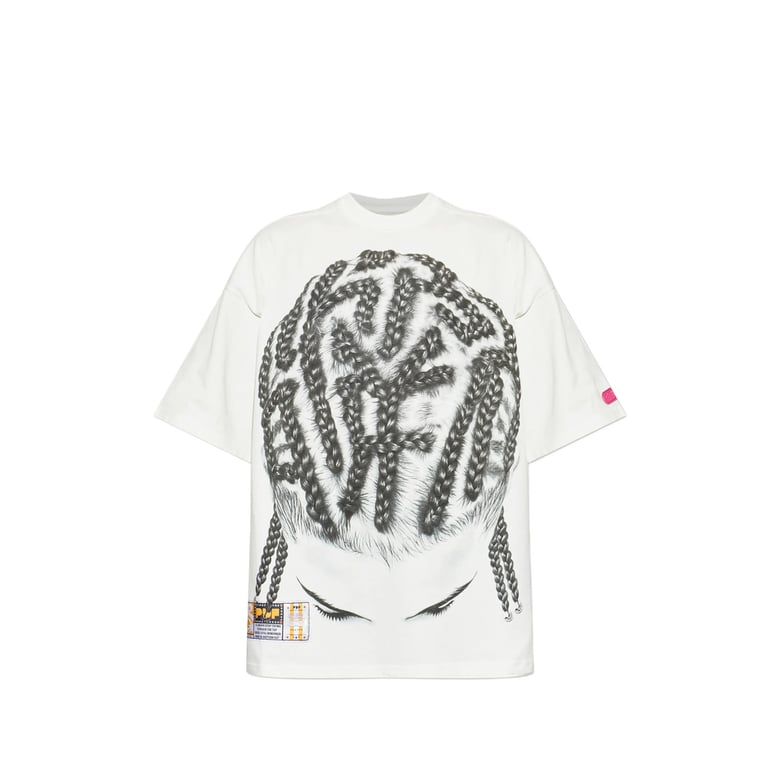 t-shirt graphic print white/grey by Selfnex
