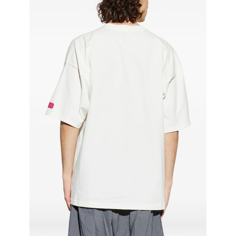 t-shirt graphic print white/grey by Selfnex
