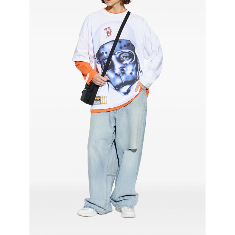 sweater white/orange by Selfnex