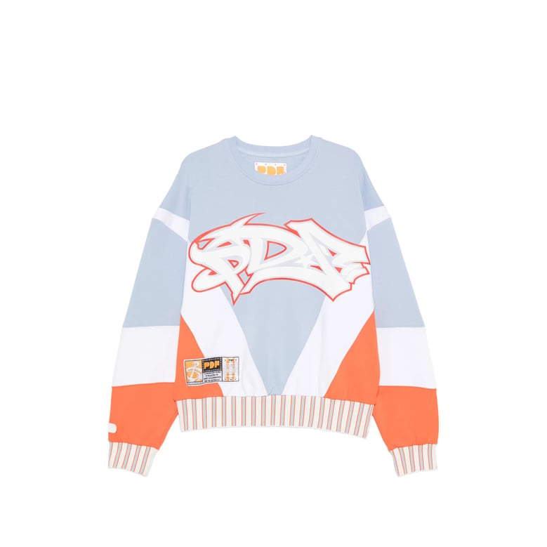crewneck sweatshirt blue/white by Selfnex