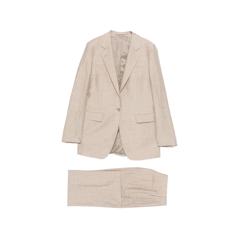tailored trouser suit linen blend by Selfnex