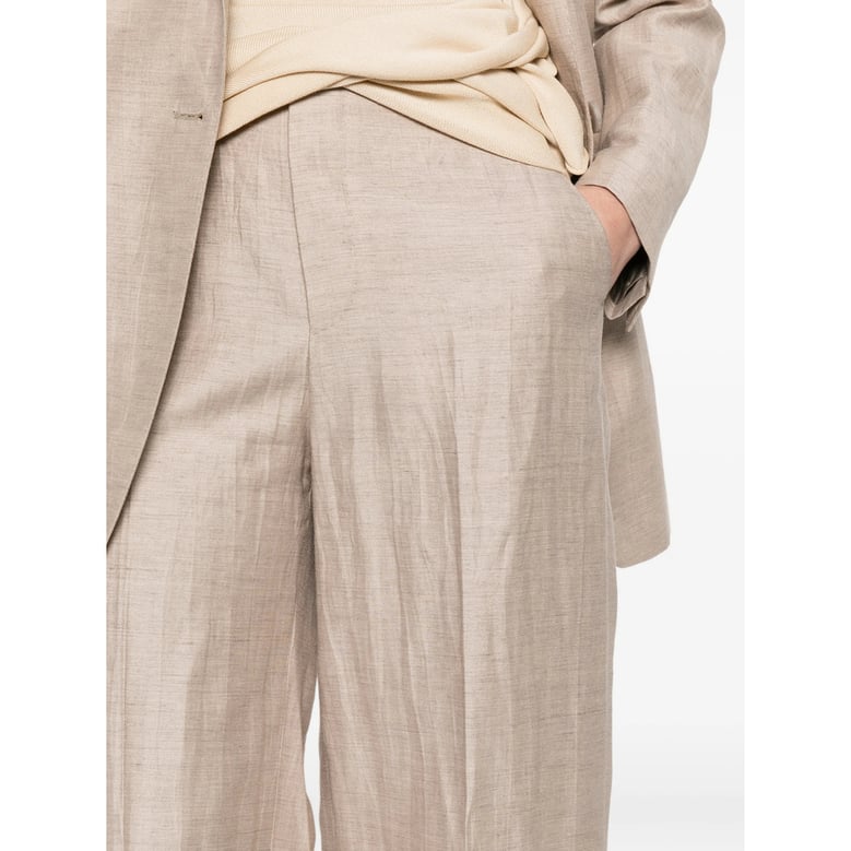 tailored trouser suit linen blend by Selfnex